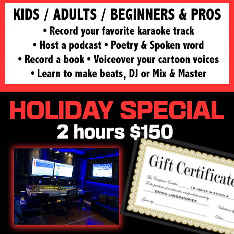 HOLIDAY SPECAIL - GIFT CERTIFICATE